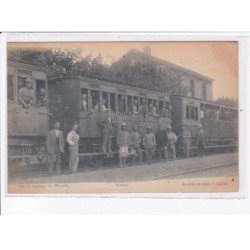 GRECE: arrivée du train à brallo, gare - très bon état