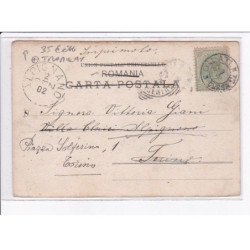 ROUMANIE: GALATZ: rue de la gare, strada garei, tramway - état