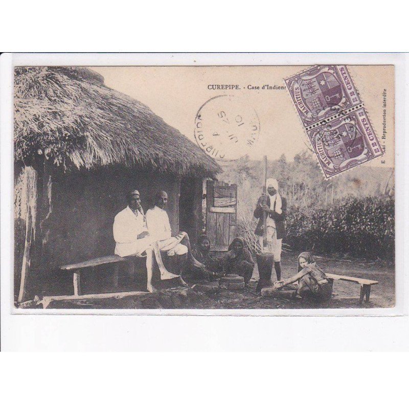 ILE MAURICE: CUREPIPE: case d'indiens - état