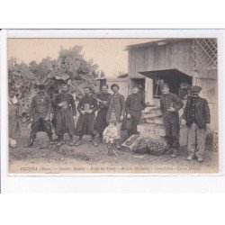 MAROC: OUDJA: cantine azuelos, route du camp, articles militaires, comestibles, cartes postales, judaïca - très bon état