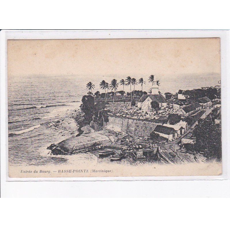 MARTINIQUE: BASSE-POINTE: entrée du bourg, cachet militaire - très bon état
