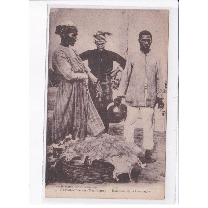 MARTINIQUE: FORT-de-FRANCE: habitants de la campagne - très bon état