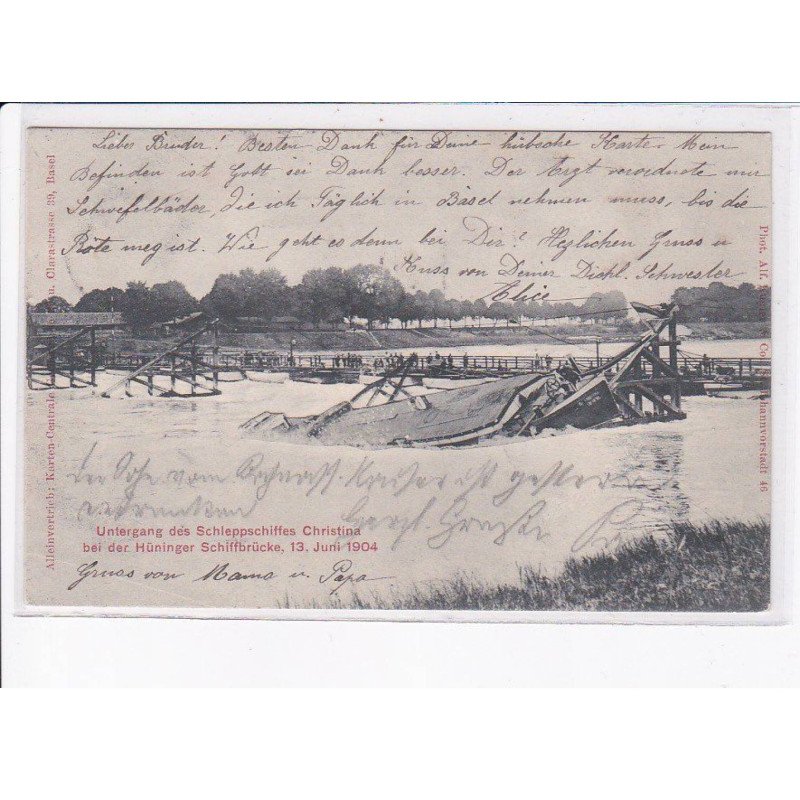 HUNINGUE: peniche chavirée - très bon état