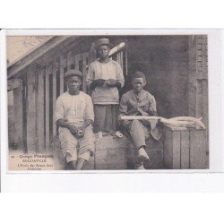 CONGO FRANCAIS: BRAZZAVILLE: l'école des beaux-arts, ivoiristes - très bon état