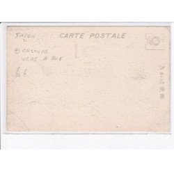 JAPON: culture du vers à soie, after taking their fourth sleep, the worms are now matured - très bon état