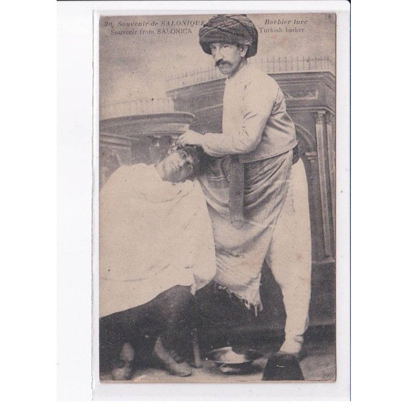 GRECE: souvenir de salonique, barbier turc - état
