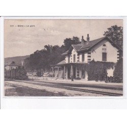 SUISSE: VAUD: BIERE: la gare, train - très bon état