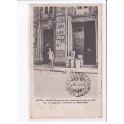 ITALIE: SICILIA: MESSINA: manifesto di rappresentazione cinematografica della sera 27-12, cinéma - état