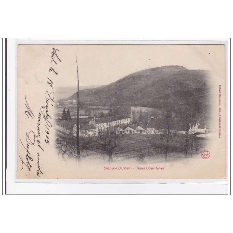 SAIL-sur-COUZAN : usines giron freres - tres bon etat