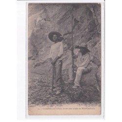 NOUVELLE-CALEDONIE: condamnés aux travaux forcés avec chaîne, bagnard, bagne - état