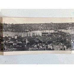 TURQUIE : carte panoramique 6 volets - panorama de Constantinople - très bon état