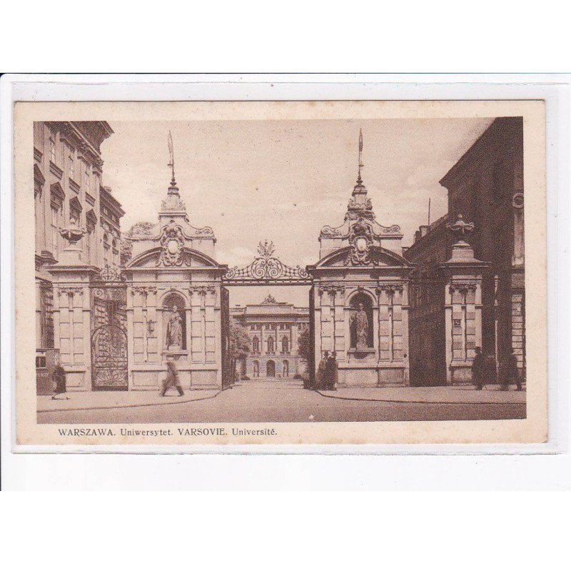 POLOGNE: VARSOVIE: WARSZAWA: université - très bon état
