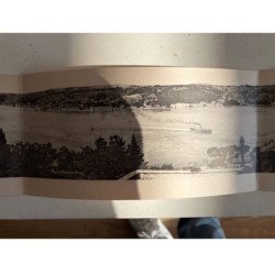 TURQUIE : carte panoramique 4 volets - panorama du Bosphore - très bon état