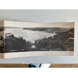 TURQUIE : carte panoramique 4 volets - panorama du Bosphore - très bon état