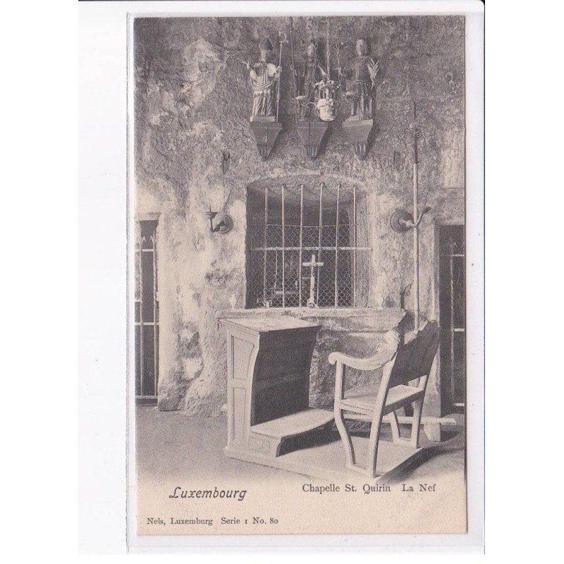 LUXEMBOURG: chapelle saint-quuirin, la nef, nels - très bon état