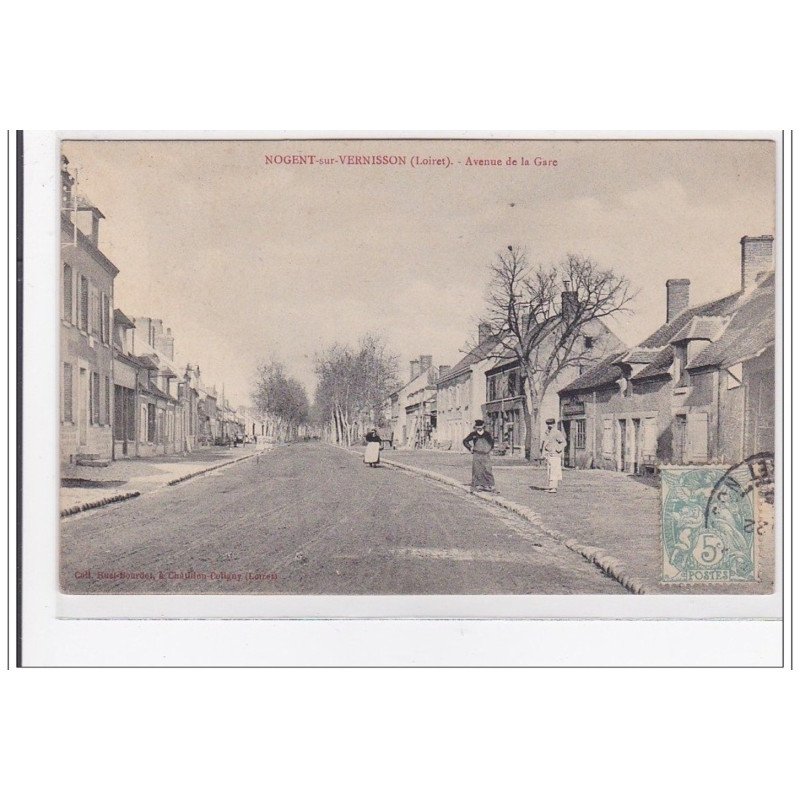 NOGENT-sur-VERNISSON : avenue de la gare - tres bon etat