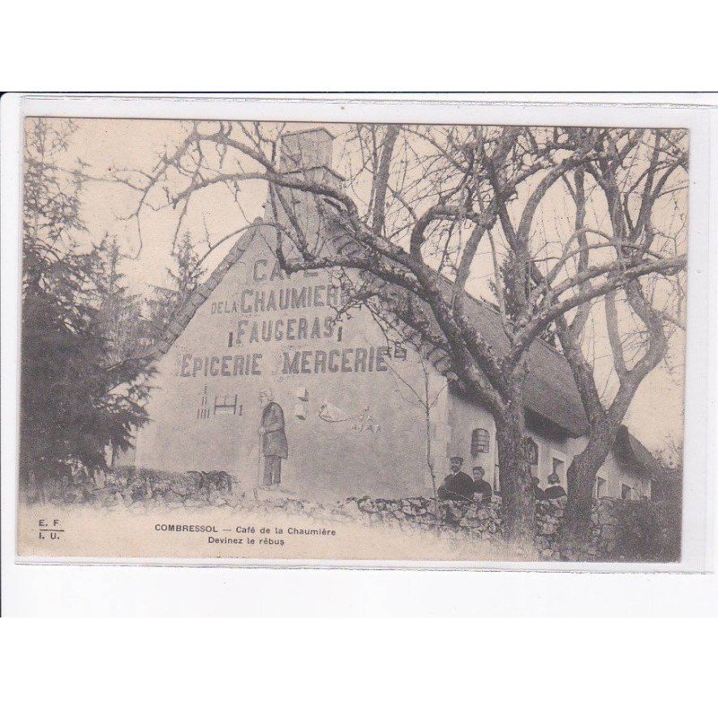 COMBRESSOL: café de la chaumière, devinez le rèbus - très bon état