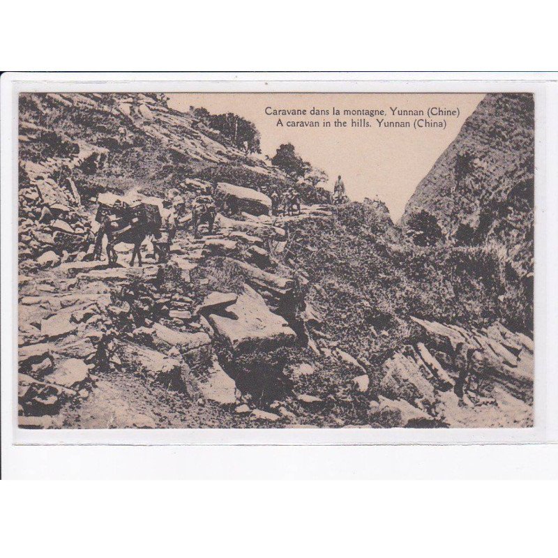 CHINE: YUNNAN: caravane dans la montagne - très bon état