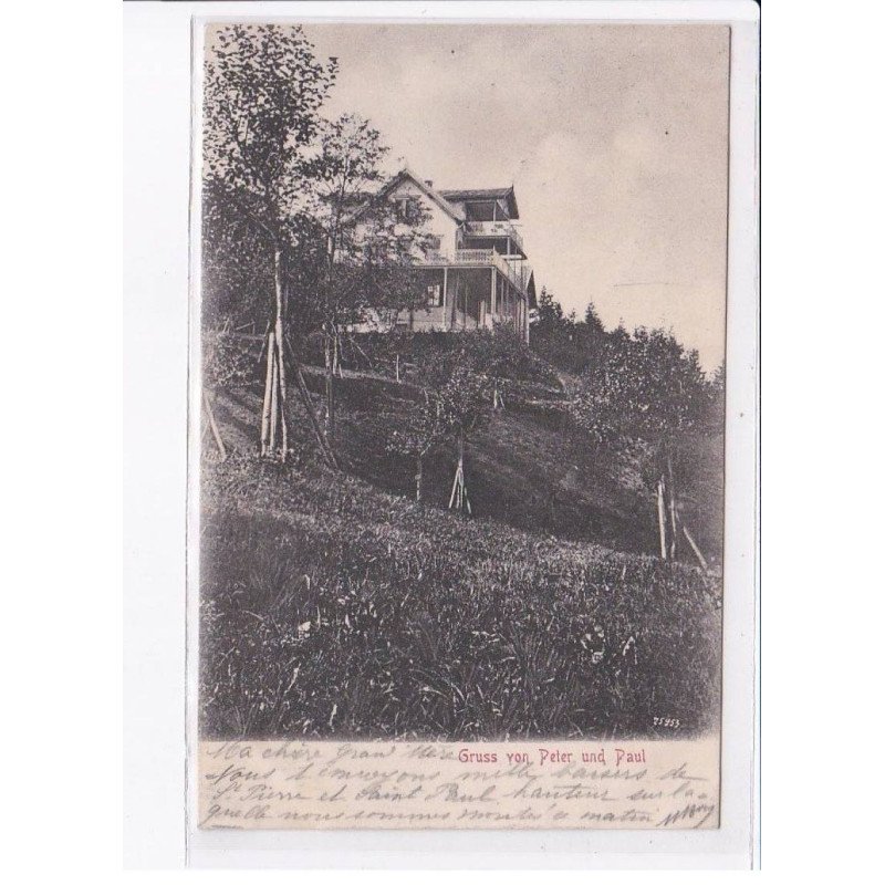 SUISSE: SAINT-GALL: LANGGASS: gruss yon peter und paul - très bon état