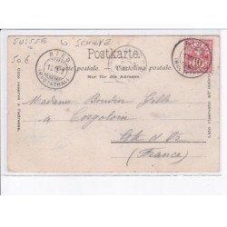 SUISSE: SCHWYZ: MUOTATHAL: vue général, gasthaus - très bon état