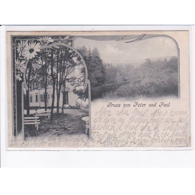 SUISSE: SAINT-GALL: LANGGASS: gruss yon peter und paul - très bon état