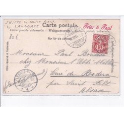 SUISSE: SAINT-GALL: LANGGASS: gruss yon peter und paul - très bon état