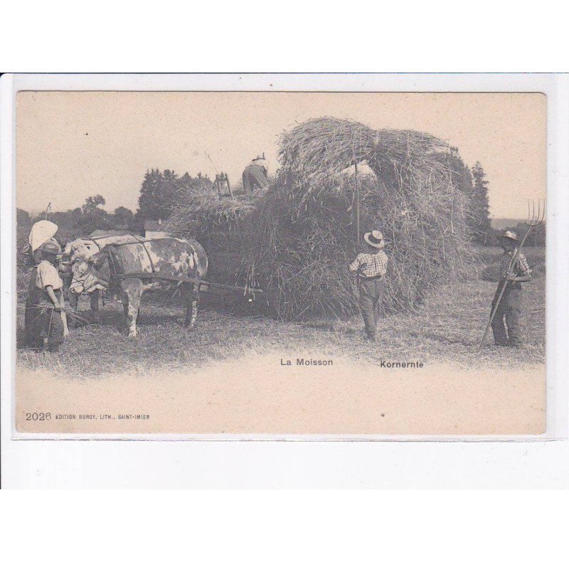 SUISSE: BEARN: la moisson, kornernte - très bon état