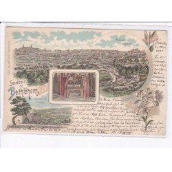 ISRAEL: BETHLEHEM: souvenir (voyagée en 1899) - bon état