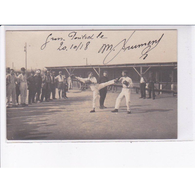 ALLEMAGNE: SAXE: BAUTZEN: sport militaire, boxe française - très bon état