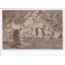 VIETNAM: mines de thang da (tuyen quang) 4 cartes photos, 3 petites photos - très bon état