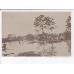 VIETNAM: mines de thang da (tuyen quang) 4 cartes photos, 3 petites photos - très bon état