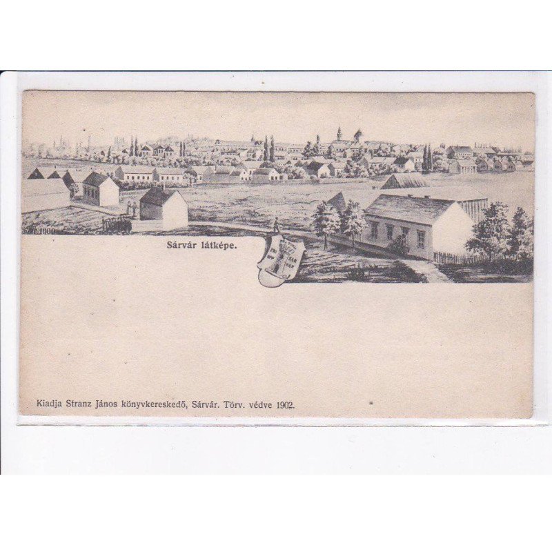 HONGRIE: stranz janos, konyv es papirkereskedo sarvar - très bon état