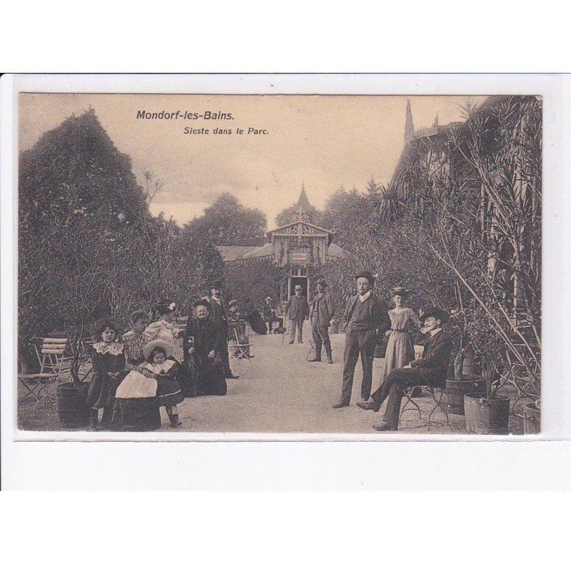 LUXEMBOURG: MONDORF-les-BAINS: sieste dans le parc - très bon état