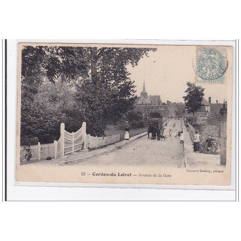 CERDON-du-LOIRET : avenue de la gare - tres bon etat