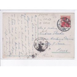 SUISSE: VAUD: un départ à credy bau, train, gare - très bon état