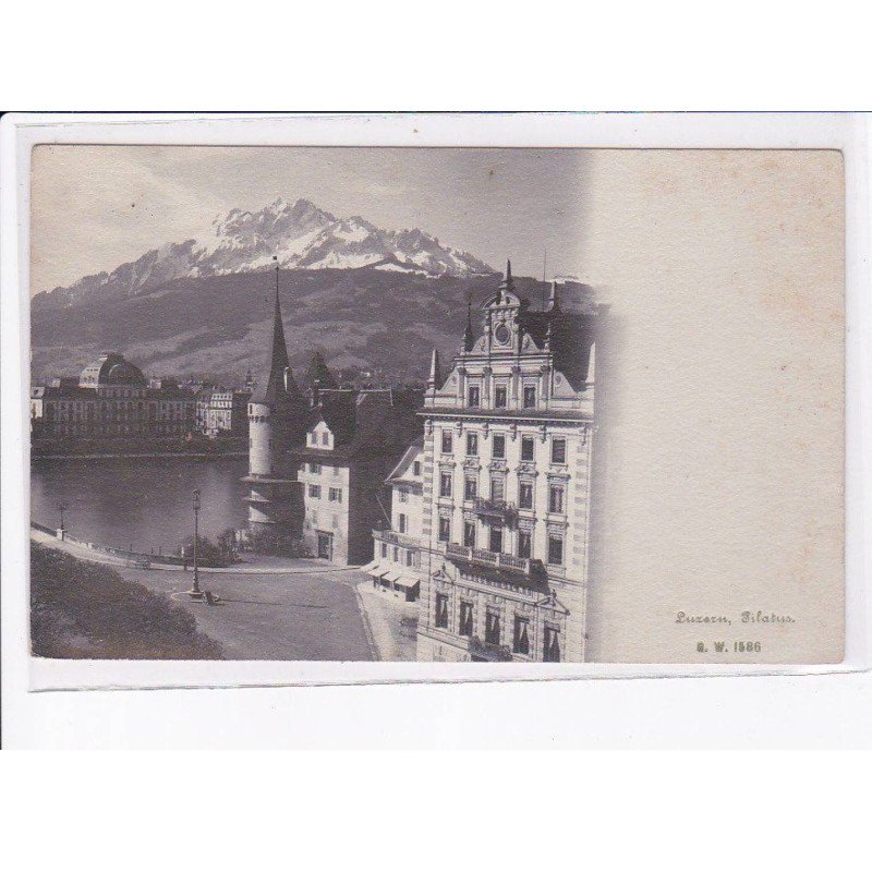 SUISSE: LUCERNE: vue et montagne - très bon état