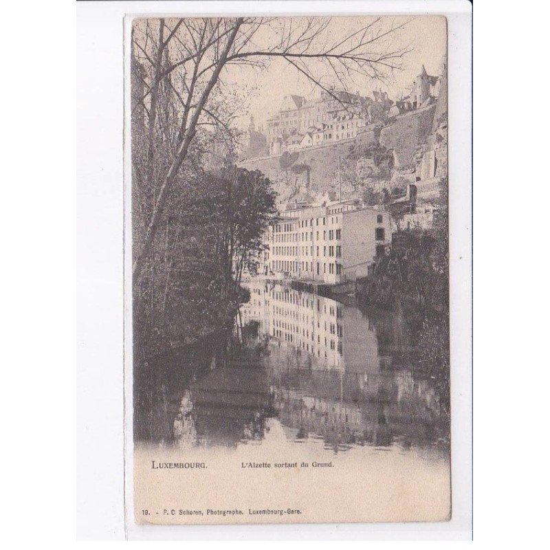 LUXEMBOURG: l'alzette sortant du grund - très bon état