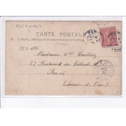 VIETNAM: à localiser, vue de petit bateau, barques  état