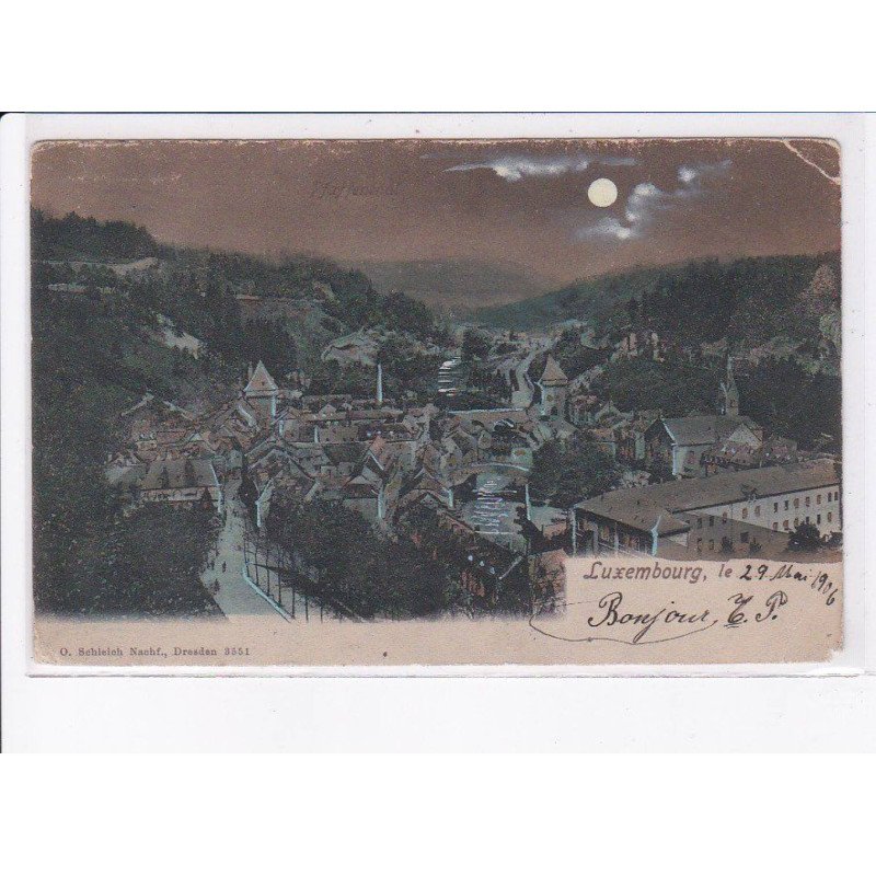 LUXEMBOURG: vue général de nuit - état