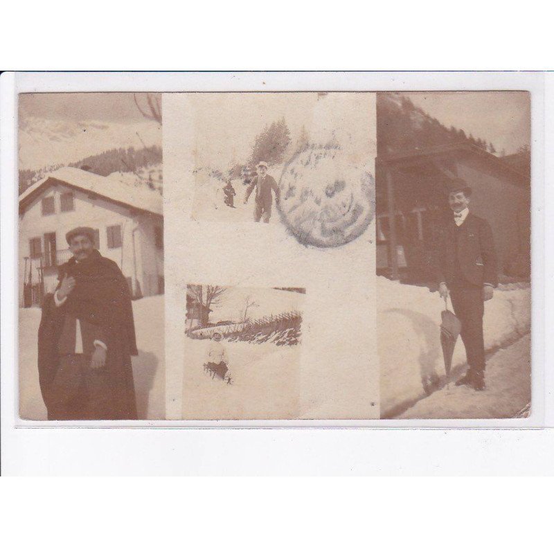 SUISSE: VAUD: LEYSIN: personnage en hiver - très bon état