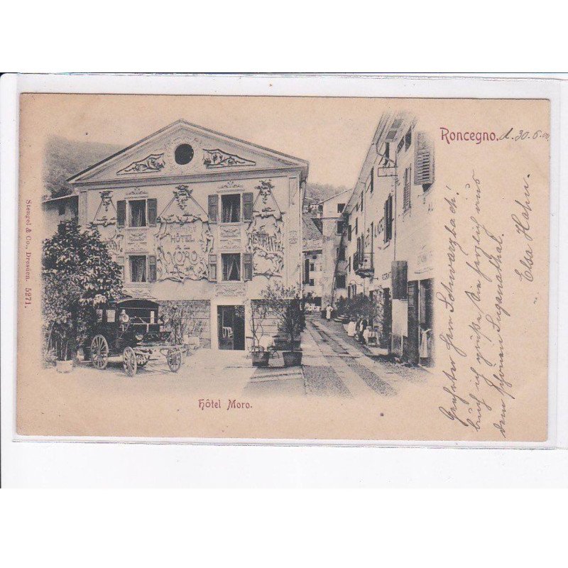 ITALIE: TRENTINO: RONCEGNO: hôtel moro - très bon état