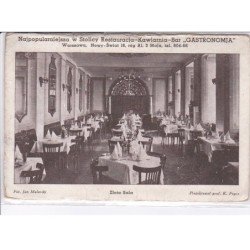 POLOGNE: VARSOVIE: restauracja-kawiarnia-bar "gastronomja" zlota sala - état