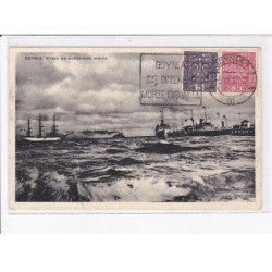 POLOGNE: GDYNIA: widok na wzburzone morze - très bon état