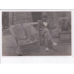 CONGO (?): OUBANGUI (?): personnage, gros serpernt, singe - très bon état