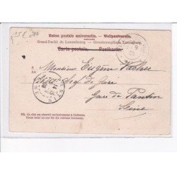 LUXEMBOURG: église saint-michel avec rochers du bouc et pont du château - état