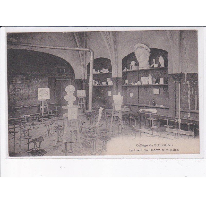 SOISSONS: collège de soissons, la salle de dessin d'imitation - très bon état