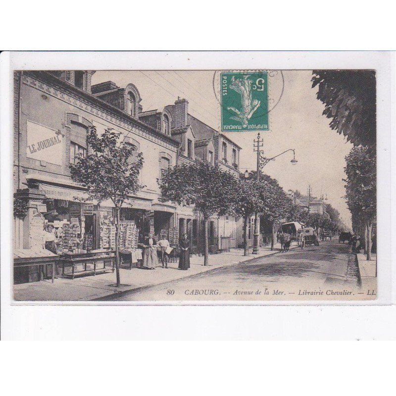 CABOURG: avenue de la mer, librairie chevalier - très bon état