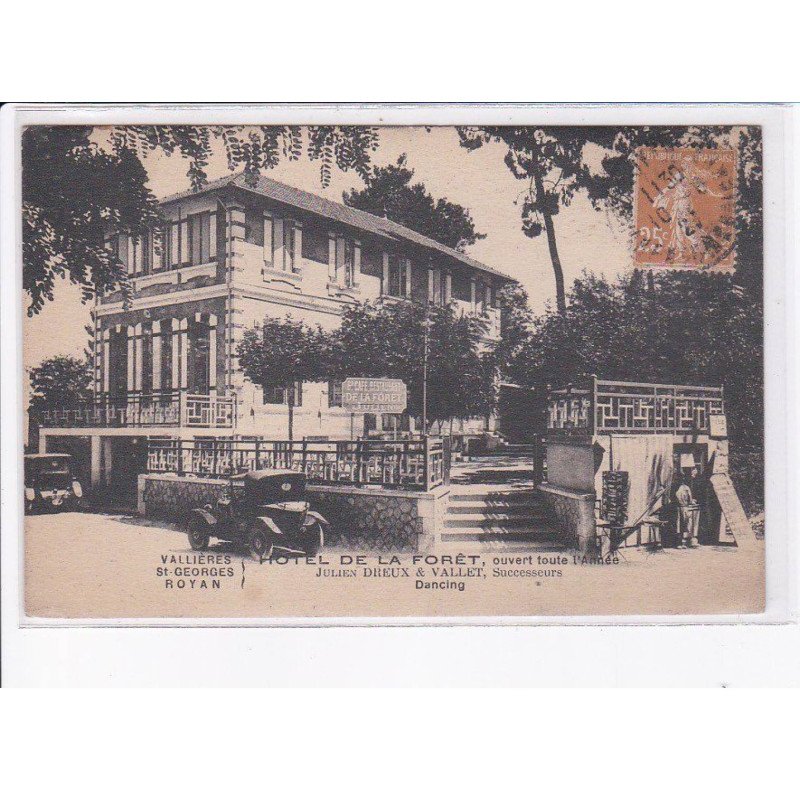 ROYAN: hôtel de la forêt ouvert toute l'année, dancing, vallières saint-georges - très bon état