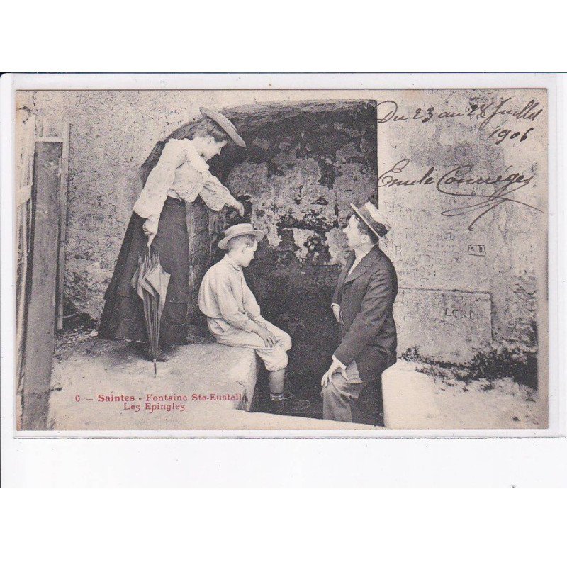 SAINTES: fontaine sainte-eustelle, les epingles - très bon état