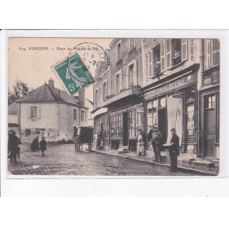 VIERZON: place du marché au blé, facteur - état